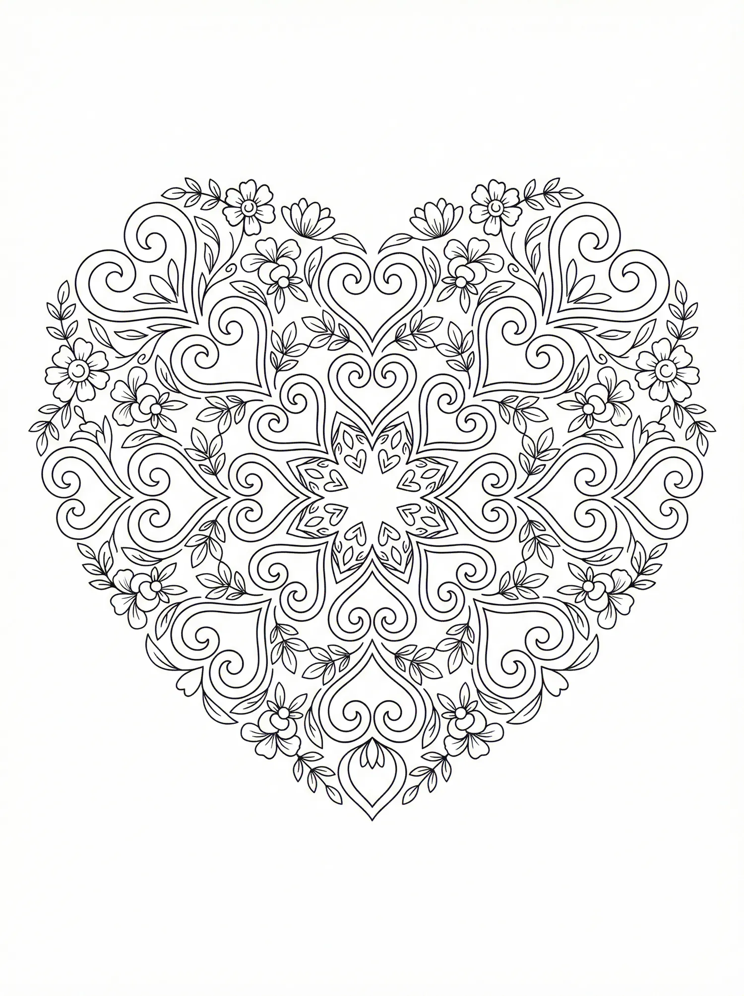 Cœur Floral - pack Mandalas Zen